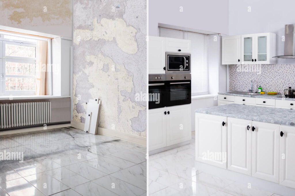 Painting renovation interior